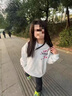 卡圖弛國(guó)潮牌復(fù)古梅花印花衛(wèi)衣男春秋季寬松高街重磅休閑衣服連帽衫外套 白灰色 常規(guī) XL 曬單實(shí)拍圖