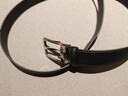萬(wàn)寶龍MONTBLANC男士矩形針扣黑色皮帶/腰帶3.5cm 129455新年情人節禮物 曬單實(shí)拍圖