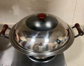 鑄味（Jill May）鑄味鑄鐵鍋無涂層炒菜鍋少油煙燃氣灶不粘鍋家用炒鍋鐵鍋廚房好物 40cm圓底雙耳炒鍋（帶蓋） 40cm 曬單實拍圖