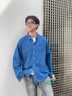 名創(chuàng)優(yōu)品（MINISO）牛仔襯衫男2025新款男士純棉水洗淺藍(lán)色長(zhǎng)袖春秋款薄款百搭外套潮 【100%純棉】淺藍(lán) XL /180(不起球不掉色) 曬單實(shí)拍圖