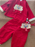 G.DUCKKIDS小黃鴨一周歲禮服男寶寶抓周衣服中國風(fēng)漢服滿(mǎn)月百天嬰兒套裝春秋 紅色醒獅套裝+挎包 100 建議2~3歲【 90-100cm】cm 曬單實(shí)拍圖