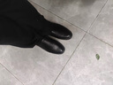 奧迪馳 AODELZ豆豆鞋男頭層牛皮休閑單鞋一腳蹬真皮男鞋軟面中老年爸爸運動(dòng)鞋子 黑色單鞋 42 曬單實(shí)拍圖