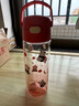 膳魔師（THERMOS）兒童水杯tritan便攜塑料直飲杯小學(xué)生開學(xué)必備小熊貓水壺600ml紅 曬單實(shí)拍圖