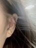 BJYL三生有幸和田玉耳釘女S925純銀耳環(huán)2025新款養耳飾生日禮物送女友 三生有杏和田玉耳釘（一對價(jià)） 曬單實(shí)拍圖