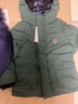 保姆鵝 兒童羽絨服中長(cháng)款連帽加厚聚暖中大童防風(fēng)雪防寒工裝羽絨冬季 松針綠 130 曬單實(shí)拍圖