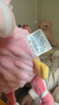 澳貝（auby）嬰幼兒玩具豆豆絨小兔子毛絨安撫玩偶可入口水巾哄睡+牙膠啃咬 曬單實(shí)拍圖