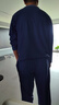 浪莎男士睡衣男春秋棉質(zhì)長(cháng)袖可外穿圓領(lǐng)套頭家居服寬松簡(jiǎn)約兩件套 曬單實(shí)拍圖