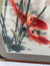 瑪朵維汀新中式蘇繡九魚圖玄關(guān)裝飾畫豎版手工刺繡走廊過道背景畫掛墻壁畫 《年年有余》 尺寸：65*125cm 曬單實(shí)拍圖
