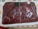 俞兆林（YUZHAOLIN）媽媽秋冬夾棉外套輕薄羽絨棉服加肥加大碼棉襖中老年人女冬裝棉衣  酒紅[夾棉款] 厚款 2XL [推薦105-120斤左右] 曬單實(shí)拍圖