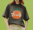 UR2025秋季新款女裝時(shí)尚休閑撞色水果印花短袖T恤UYU450151 曬單實(shí)拍圖