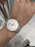 純游絲擺陀真機械表全自動(dòng)透底手表男士夜光日歷實(shí)心鋼帶薄款男表 聯(lián)保十年《鋼帶q5白面金圈》自動(dòng)上鏈 41mm 曬單實(shí)拍圖