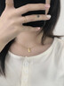 寶若嵐黃金項鏈女羽毛足金吊墜鎖骨鏈女生日禮物送女朋友老婆 【品牌豆豆禮盒】 曬單實(shí)拍圖