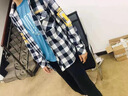 羅蒙（ROMON）格子長(cháng)袖襯衫男士2025夏季潮流寬松免燙襯衣休閑外套男上衣服男裝 1-9-36-S160-1紅色 XL （約120-135斤可穿) 曬單實(shí)拍圖