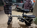 綠源電動自行車新國標(biāo)代駕折疊電動車超長續(xù)航鋁合金鋰電池助力電瓶車 航空版白色-20A-純電60公里 曬單實拍圖