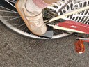 自行車(chē)電動(dòng)單車(chē)后座腳踏板可折疊站人加厚加寬后輪踏腳板配件座兒童擱腳踏板 加厚加寬折疊后腳踏 曬單實(shí)拍圖