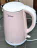 美的（Midea）電熱水壺家用電水壺?zé)畨?雙層防燙 0涂層食品級304不銹鋼 1500W快速沸騰 1.7L大容量 HJ1705 曬單實拍圖