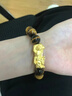 中國珠寶招財貔貅黃金手串男士足金虎眼石手鏈生日紀念日禮物送男朋友老公 足金黃虎眼手串+品牌禮盒 金重約5.2g 克重多退少補（聯(lián)系客服） 曬單實(shí)拍圖