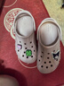 卡駱馳（CROCS）貝雅兒童洞洞鞋男女童戶(hù)外包頭沙灘鞋拖鞋/207013/207012 礦石粉-6TY 31 (190mm) 曬單實(shí)拍圖