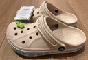 卡駱馳（CROCS）洞洞鞋貝雅卡駱班輕便耐磨一腳蹬休閑鞋|205089 冬日白/彩色-1LI 37 /38(230mm) 曬單實(shí)拍圖
