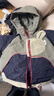 瑪米瑪卡棉衣男童潮流拼色棉服加厚保暖連帽外套童裝 藏青 105 曬單實拍圖