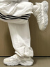 斐樂(lè )（FILA）官方楊冪同款女鞋蕨草鞋2代老爹鞋2025夏季新款透氣休閑鞋運動(dòng)鞋 白中白/亮灰-AB 38 曬單實(shí)拍圖