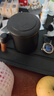 京東京造茶杯便攜式黑陶茶泡茶壺茶杯功夫茶具辦公杯隨身茶壺容量400ml 曬單實(shí)拍圖