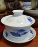 末都景德鎮手繪青花陶瓷三才蓋碗茶杯單家用中式鏤空玲瓏瓷茶具泡茶碗 吉祥如意玲瓏（單蓋碗） 曬單實(shí)拍圖