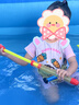 B.Duck小黃鴨嬰幼兒泳衣女寶寶連體短袖游泳裝備可愛女孩泡溫泉兒童泳衣 曬單實拍圖