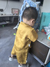 G.DUCKKIDS小黃鴨周歲禮服男女寶寶抓周服嬰兒百天滿月唐裝套裝兒童演出服 金色 80 尺碼6-12月【75-85cm】 曬單實(shí)拍圖
