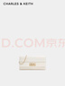 CHARLES&KEITH金屬鏈條鎖扣小方包長(cháng)款錢(qián)包生日禮物CK6-30681192 Cream奶白色 XS 曬單實(shí)拍圖