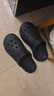 名創(chuàng)優(yōu)品（MINISO）洞洞鞋男女夏季外穿涼鞋防滑厚底踩屎感包頭涼拖鞋 黑色+海洋星星 曬單實(shí)拍圖
