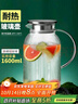 青蘋果耐熱玻璃涼水壺1.6L 可明火直燒冷水壺花茶壺泡茶圍爐煮茶壺 曬單實拍圖