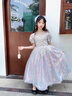 思妙星女童禮服輕奢小眾高端花童婚禮主持人鋼琴演奏兒童生日宴會(huì )公主裙 銀灰色 150 曬單實(shí)拍圖