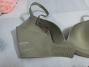 蕉內軟支撐5系微聚攏文胸女士?jì)纫聼o(wú)鋼圈收副乳自由裁無(wú)痕背鉤式胸罩 橄欖綠 70C 曬單實(shí)拍圖