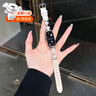 頑鍵俠 適用小米手環(huán)9真皮表帶創(chuàng  )意高級時(shí)尚千金感ins腕帶手鏈手環(huán)表帶女生款保護殼套配件小米8NFC通用 銀白米白撞色【千金風(fēng)】 適用小米手環(huán)8/9/9陶瓷版/NFC表帶 曬單實(shí)拍圖