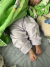 貝瑞加（Babyprints）寶寶連體衣2件裝嬰兒純棉四季衣服長(cháng)袖爬服柔軟哈衣家居內衣 紫90 曬單實(shí)拍圖