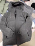 Burwilde國際品牌白鴨絨服男士連帽潮流2025年新款青少年帥氣百搭加厚保暖 8003服深灰（禮盒裝） 5XL 曬單實(shí)拍圖