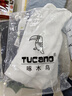 啄木鳥（TUCANO）衛(wèi)衣男士潮流寬松圓領(lǐng)長袖t恤學(xué)生時尚休閑套頭上衣男 白色 XL 曬單實拍圖