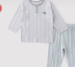 巴厘小豬男童睡衣春秋季女童內衣套裝純棉寶寶兩件套嬰幼兒衣服兒童家居服 月光銀 80 曬單實(shí)拍圖