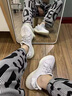 宇橋敘椰子鞋350滿天星莆田男鞋休閑鞋女網(wǎng)面飛織透氣情侶鞋子 白滿天星 42 運(yùn)動(dòng)鞋碼 曬單實(shí)拍圖