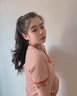 兩世歡假發(fā)辮子女馬尾仿真發(fā)綁帶式氣質(zhì)慵懶層次卷馬尾低扎自然假馬尾辮 升級發(fā)繩馬尾【棕黑色】模特同款 曬單實拍圖