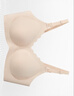 美德樂(lè )（Medela）7D線(xiàn)雕承托無(wú)痕哺乳文胸孕期防外擴孕婦喂奶內衣聚攏防下垂胸罩 奶油色（國標A類(lèi)） M 曬單實(shí)拍圖
