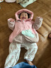 巴拉巴拉童裝寶寶羽絨服嬰兒外套冬季兒童上衣防水可愛萌男童女童 夢幻粉60311-白鴨絨 90 cm 曬單實(shí)拍圖
