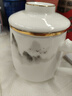 PAKCHOICE茶杯茶水分離陶瓷杯帶蓋辦公室杯羊脂玉水杯送長(zhǎng)輩父親禮物泡茶杯 曬單實(shí)拍圖
