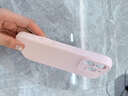 圣圖朗Ai按鍵全包適用蘋(píng)果16pro手機殼iphone14promax情侶15pro值絨12純色11男女膚感plus磨砂13液態(tài)硅膠 【粉白色】精孔液態(tài)（16以上Ai按鍵全包）  iPhone 16  曬單實(shí)拍圖