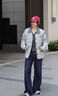 Teenie Weenie小熊羽絨服女裝25冬款時(shí)髦舒適翻領(lǐng)夾克兩件套羽絨服 灰色 M 曬單實(shí)拍圖
