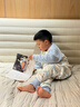 威爾貝魯（WELLBER）恒溫睡袋嬰幼兒1-3歲竹棉睡衣秋冬兒童寶寶防踢被子薄夾棉 夢境XL 曬單實拍圖