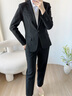 伯德小姐黑色正裝西服套裝女士職業(yè)小個(gè)子面試穿搭公考高級(jí)感西裝外套 曬單實(shí)拍圖