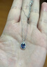 IL&CO尤珂 「香榭瑪麗」天然紅寶石吊墜18K金鉆石項鏈女七夕禮物送老婆 1.4克拉 18K金藍寶石吊墜贈銀鏈 曬單實(shí)拍圖