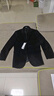 SHANSHAN杉杉西服男秋冬羊毛混紡商務(wù)職業(yè)單西加厚保暖上衣男士通勤外套 黑色 2XL 185 曬單實(shí)拍圖